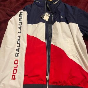Multiple color polo jacket